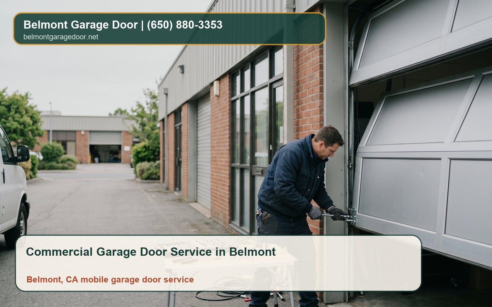 Commercial Garage Door Service in Belmont