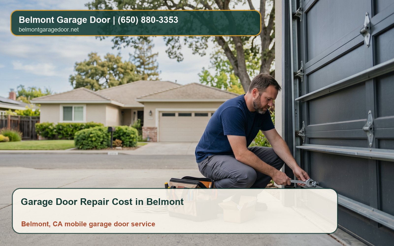 Garage Door Repair Cost in Belmont