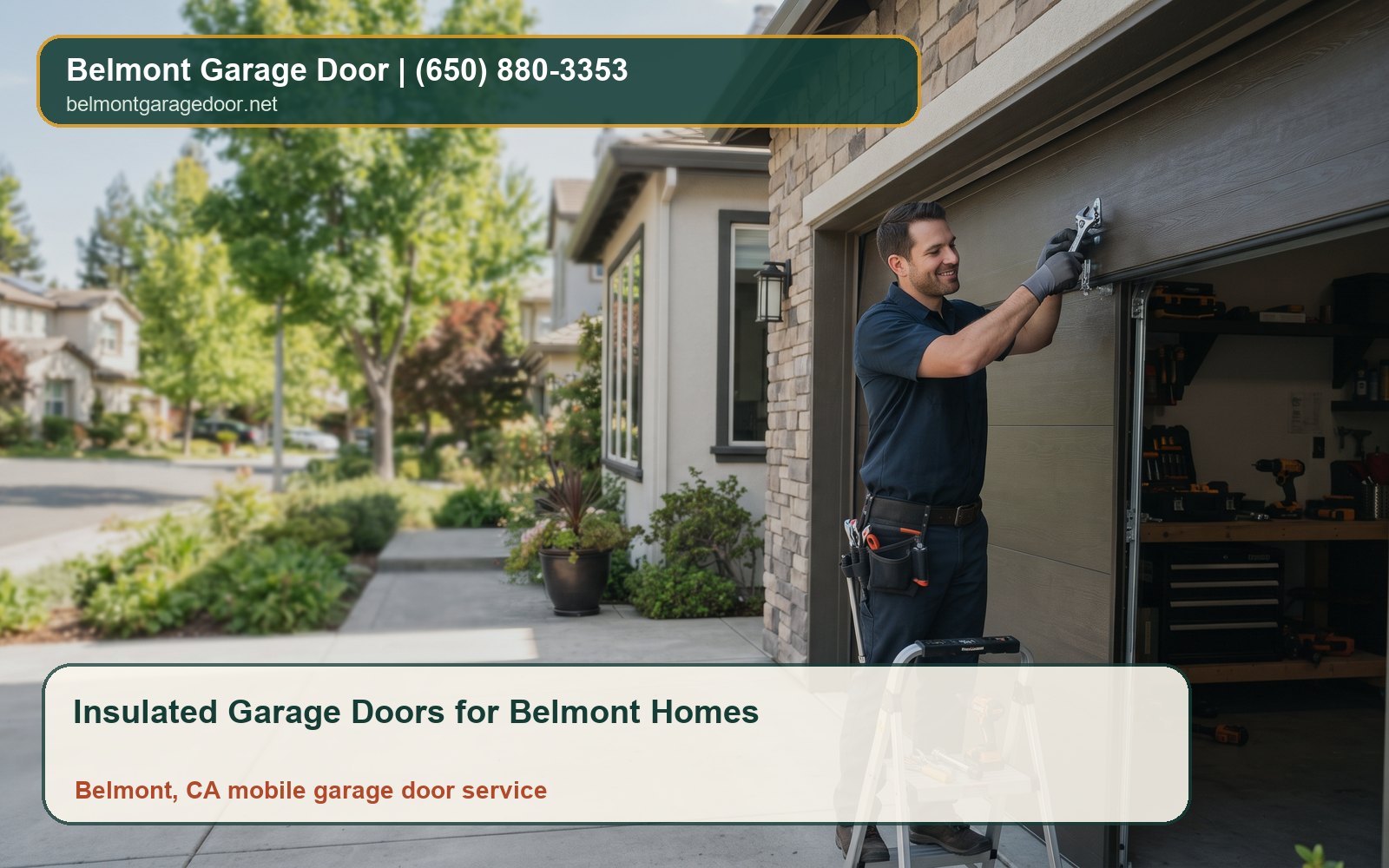 Insulated Garage Doors for Belmont Homes