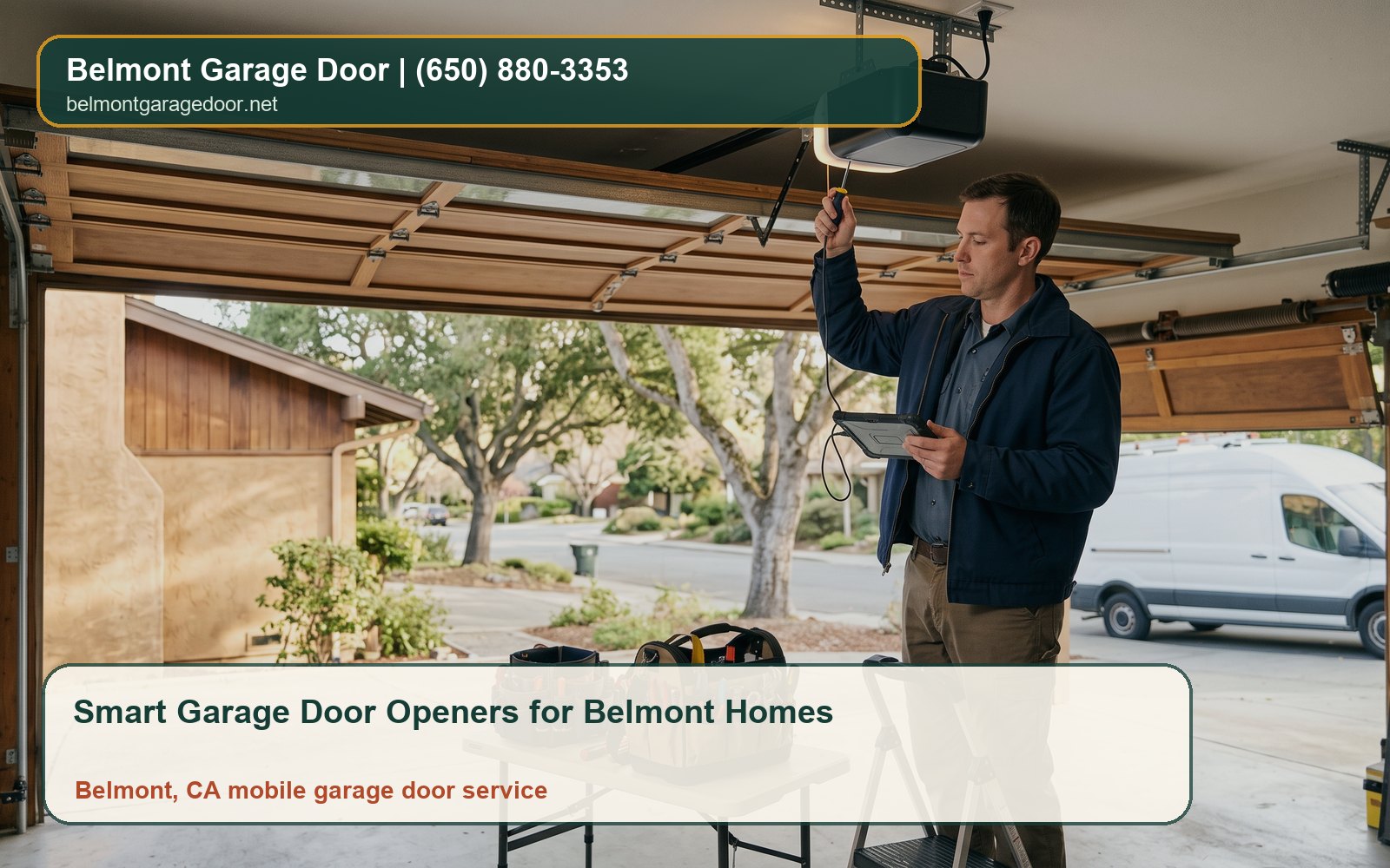 Smart Garage Door Openers for Belmont Homes
