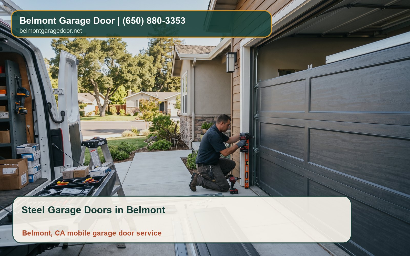Steel Garage Doors in Belmont