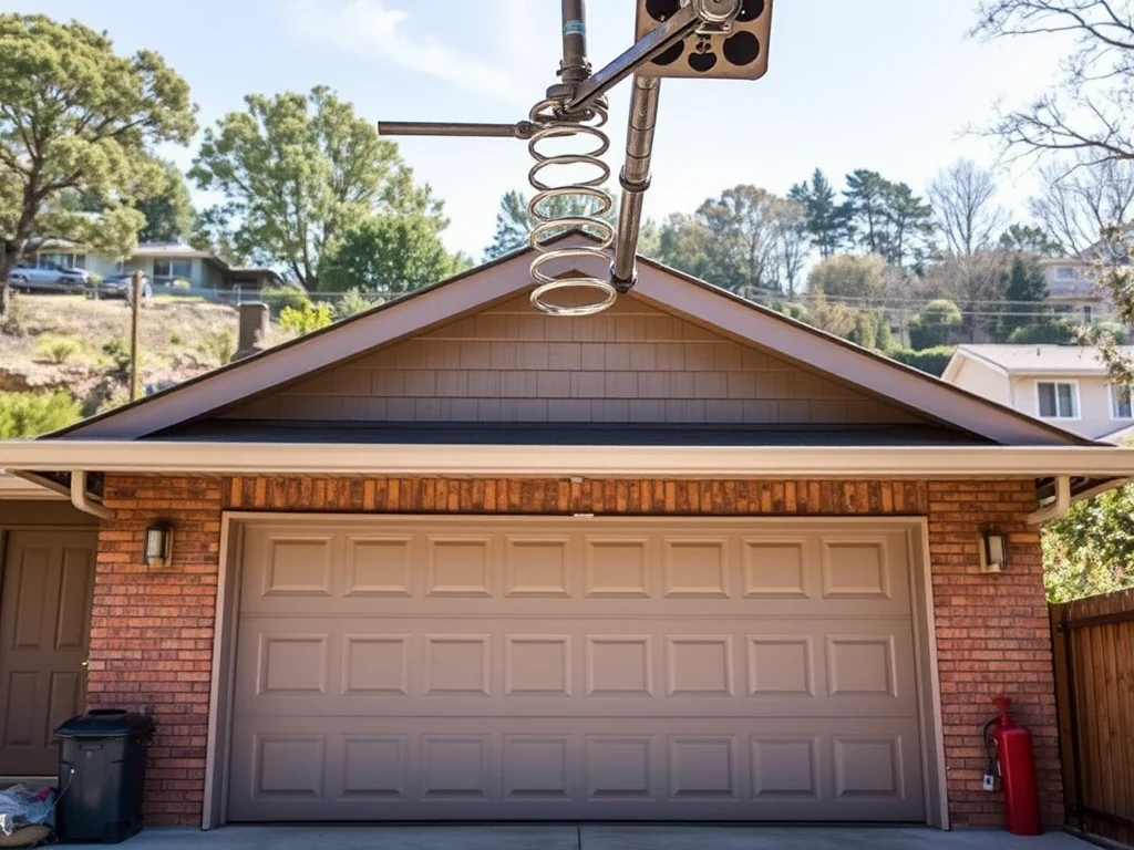 Garage Door Spring Repair editorial image for Belmont garage door service